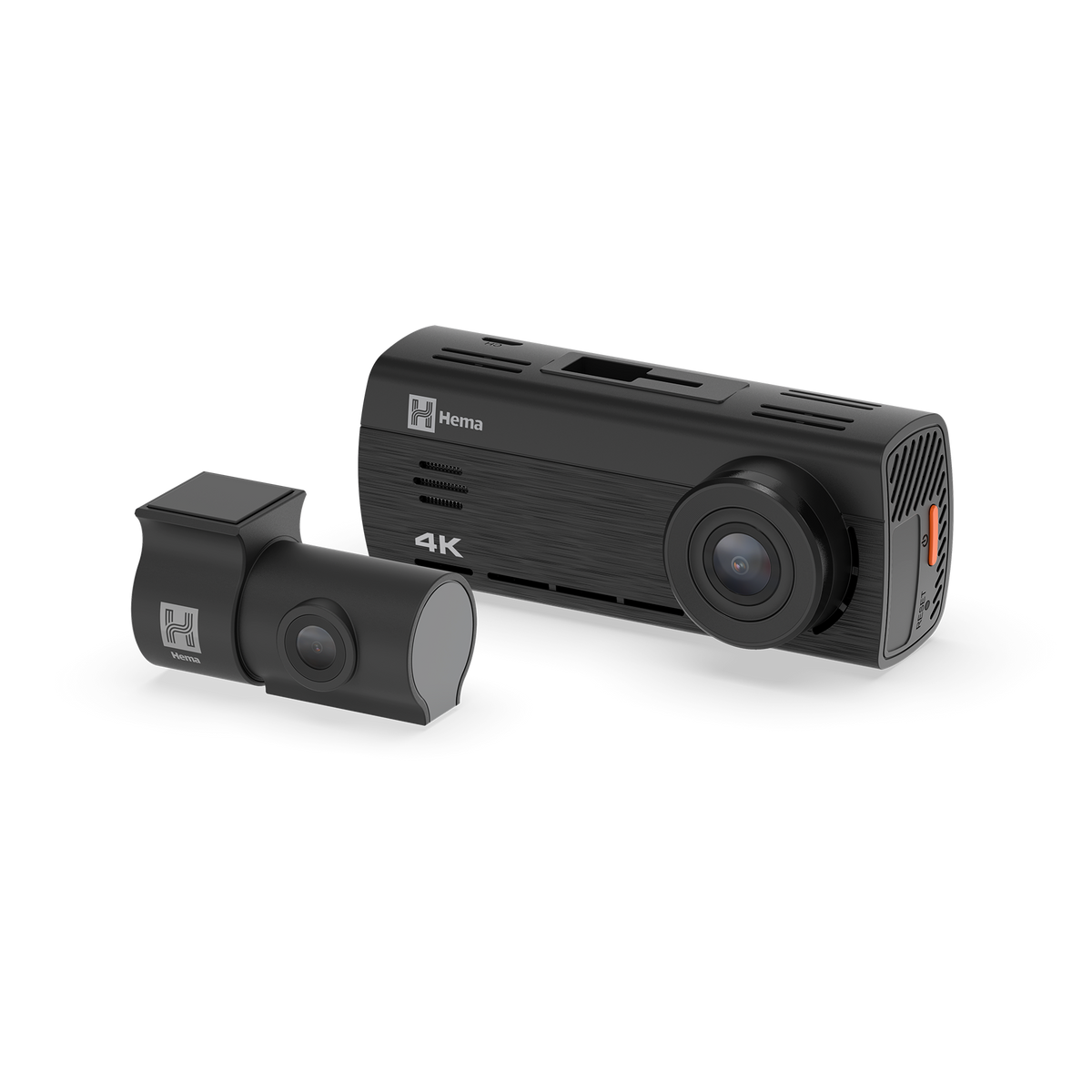 HM-DVR22 4K UHD Front Dash Camera and 1080p Rear Camera With 3.2” IPS Screen, Built-in GPS, and Wi-Fi