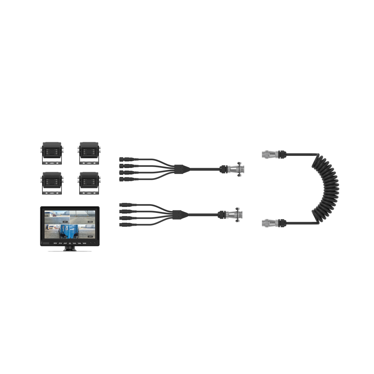 Heavy-duty 2m Coiled WOZA Cable